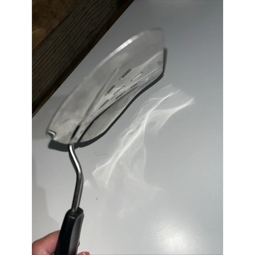 Foley Vintage Stainless Steel Spatula Lifter Curved Slotted Flipper 